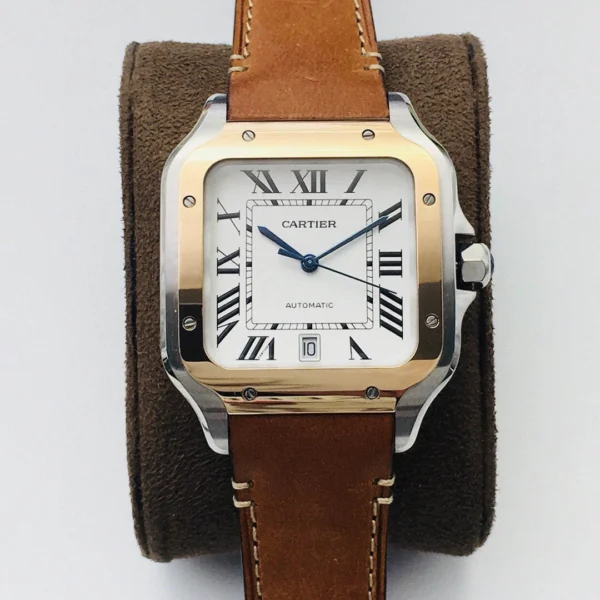 Cartier Santos Couple Watch Size: 39.8mm x 47.5*9.08mm - Image 9