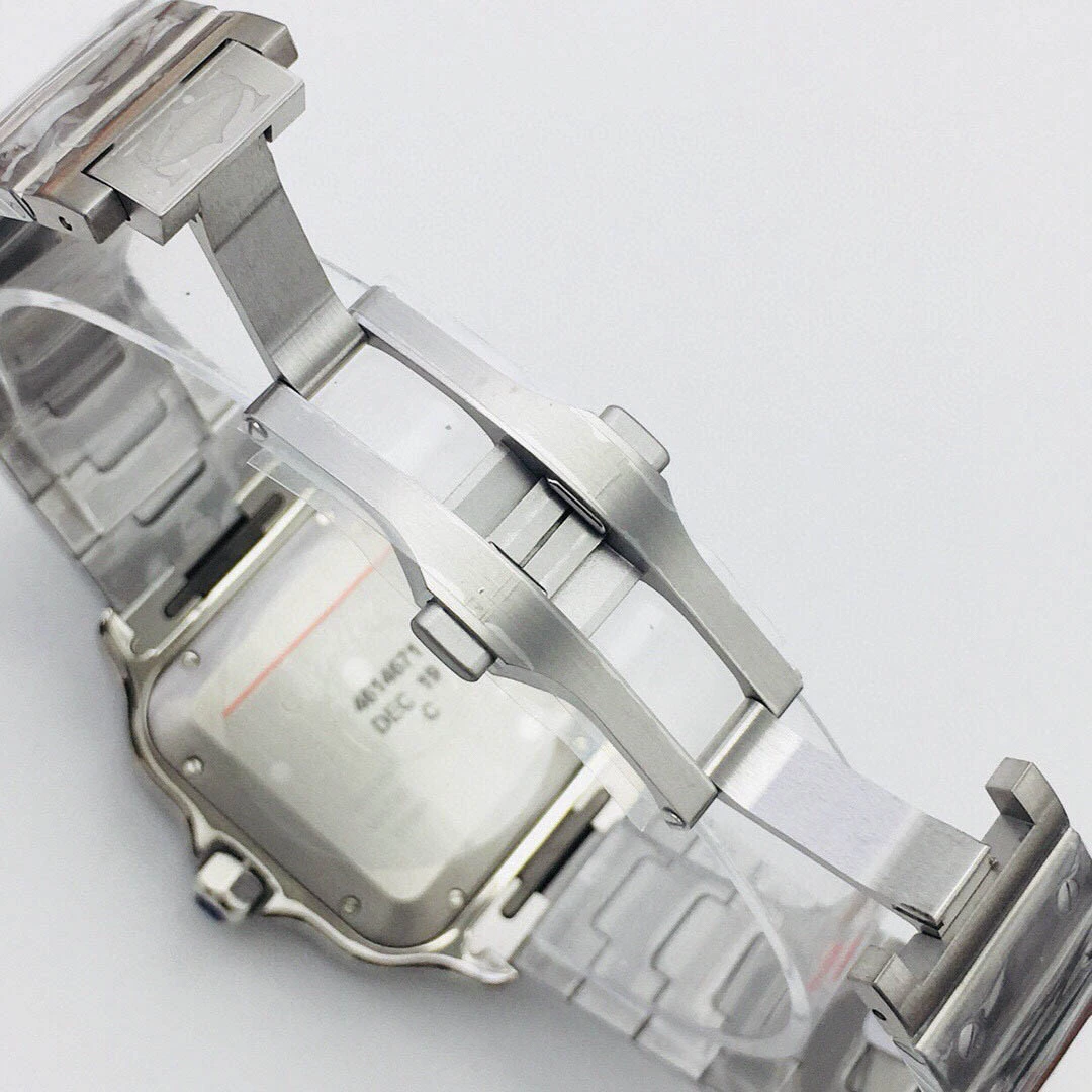 Cartier Santos Couple Watch Size: 39.8mm x 47.5*9.08mm - Image 7