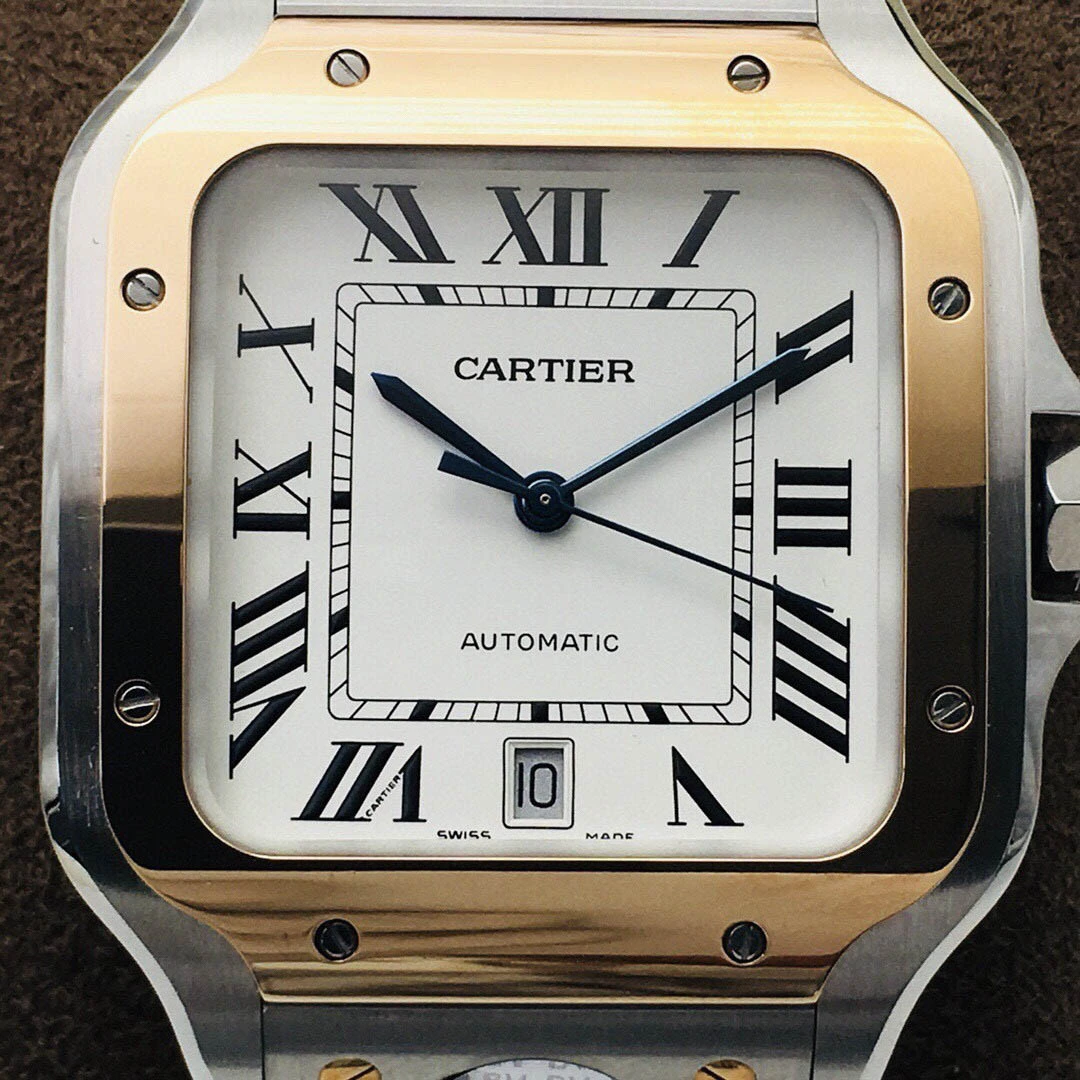 Cartier Santos Couple Watch Size: 39.8mm x 47.5*9.08mm - Image 5