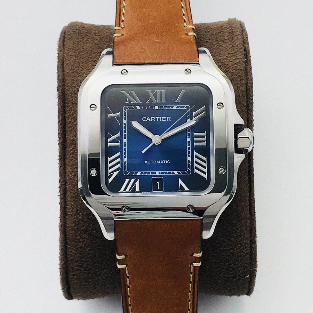 Cartier Santos Couple Watch Size: 39.8mm x 47.5*9.08mm - Image 6