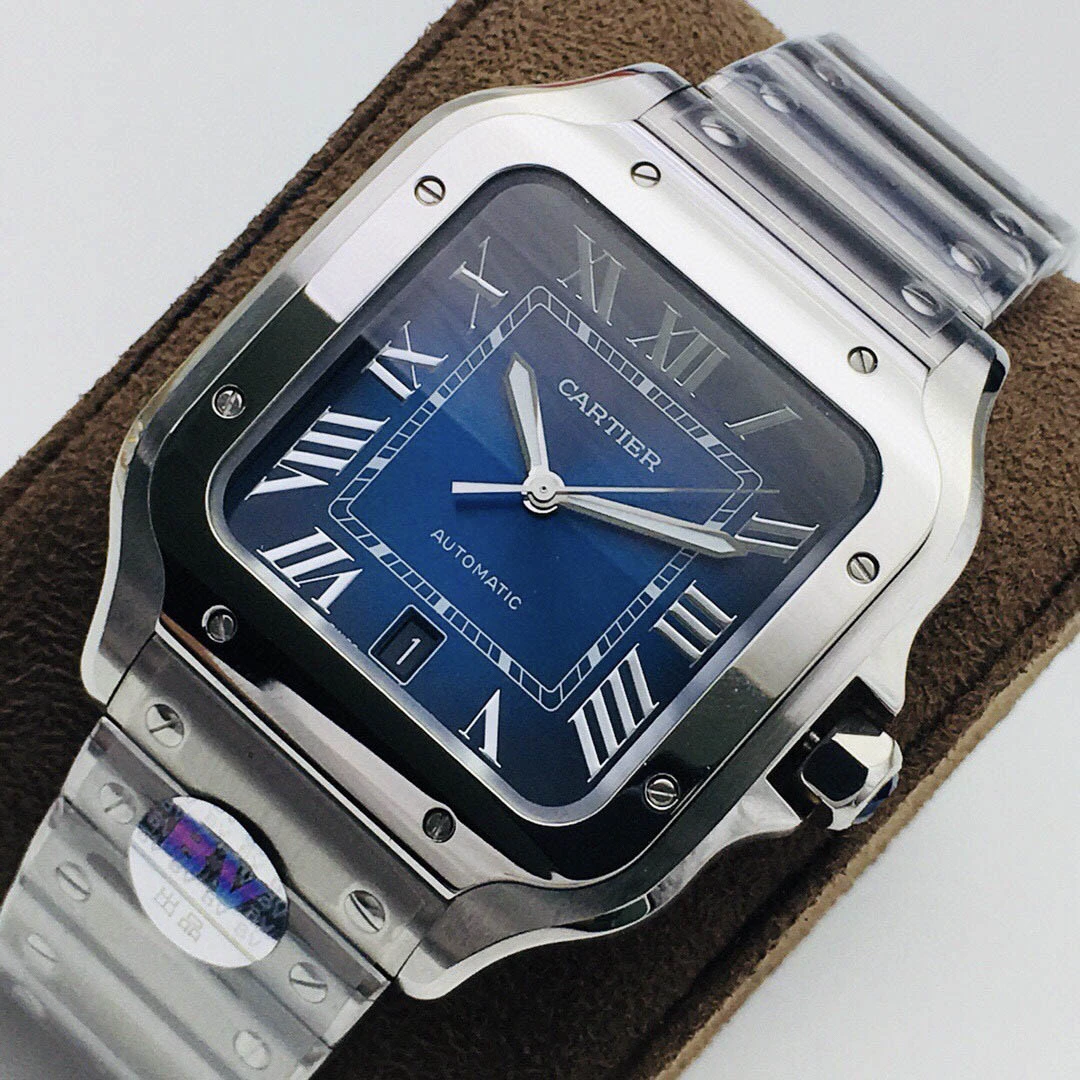 Cartier Santos Couple Watch Size: 39.8mm x 47.5*9.08mm - Image 2