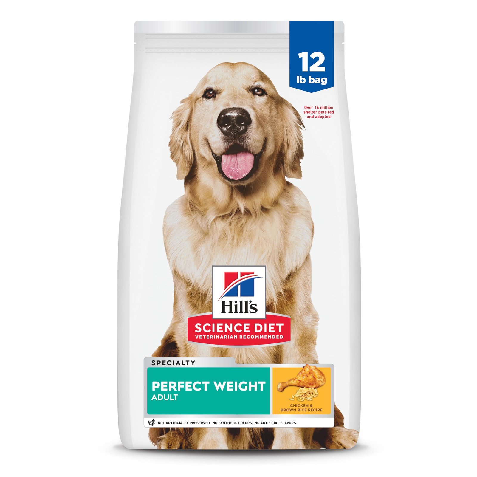 Hill's Science Diet Adult Perfect Weight Management Small Breed & Mini Breed Chicken Recipe Dry Dog Food, 12.5-lb bag
