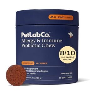 PetLab Co. Allergy & Immune Probiotic Chew Supplement for Dogs, 30 count
