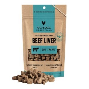 Vital Essentials Raw Turkey Hearts Grain-Free Freeze-Dried Dog & Cat Treats, 1.6-oz bag