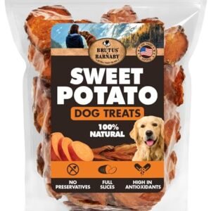 Brutus & Barnaby Sweet Potato Slices Dehydrated Dog Chews, 10-oz bag