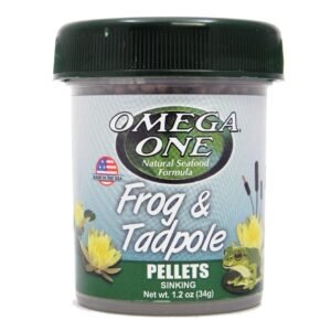 Omega One Frog & Tadpole Sinking Pellets Food, 1.2-oz jar