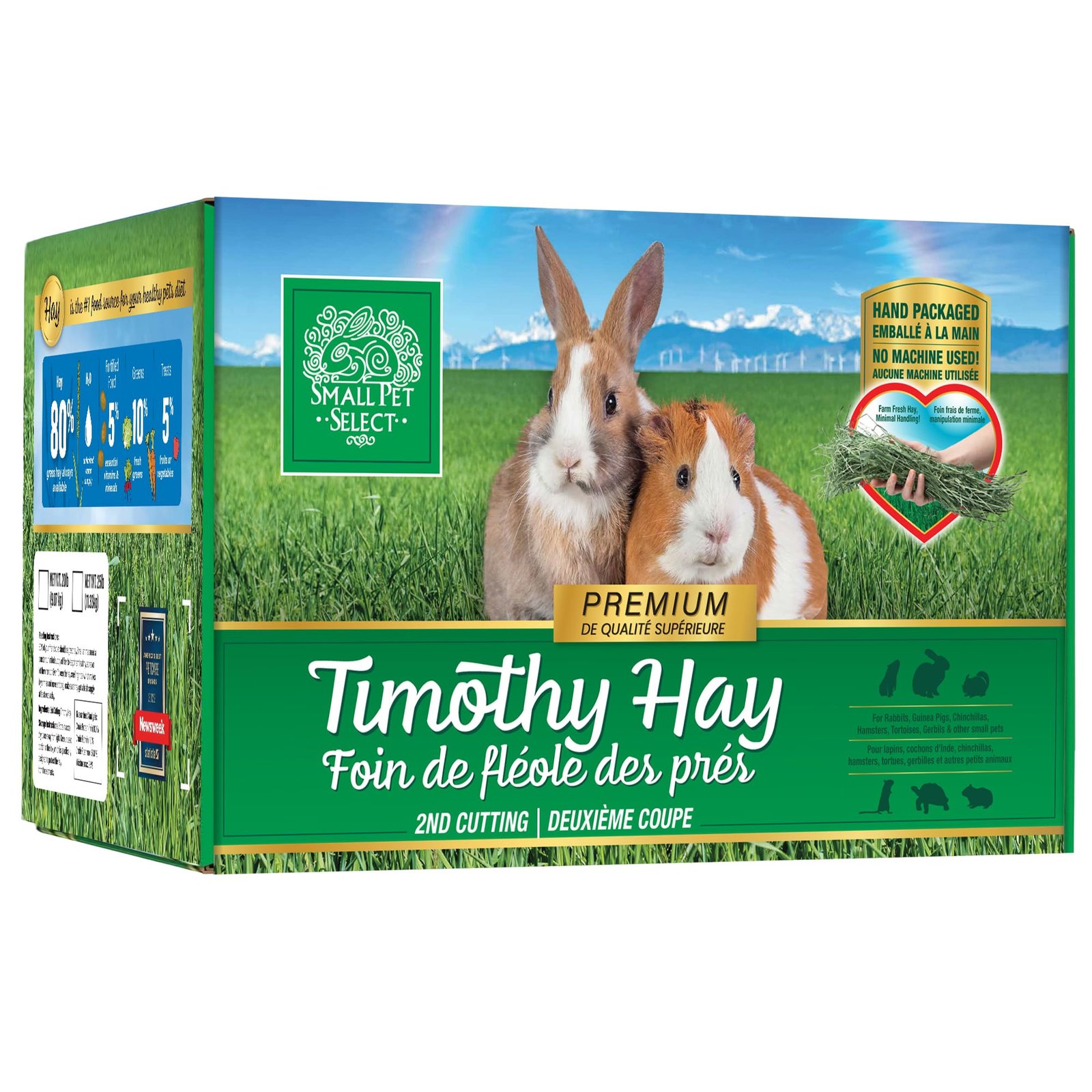 Small Pet Select Second Cut Timothy Hay Small Animal Food, 12-lb box