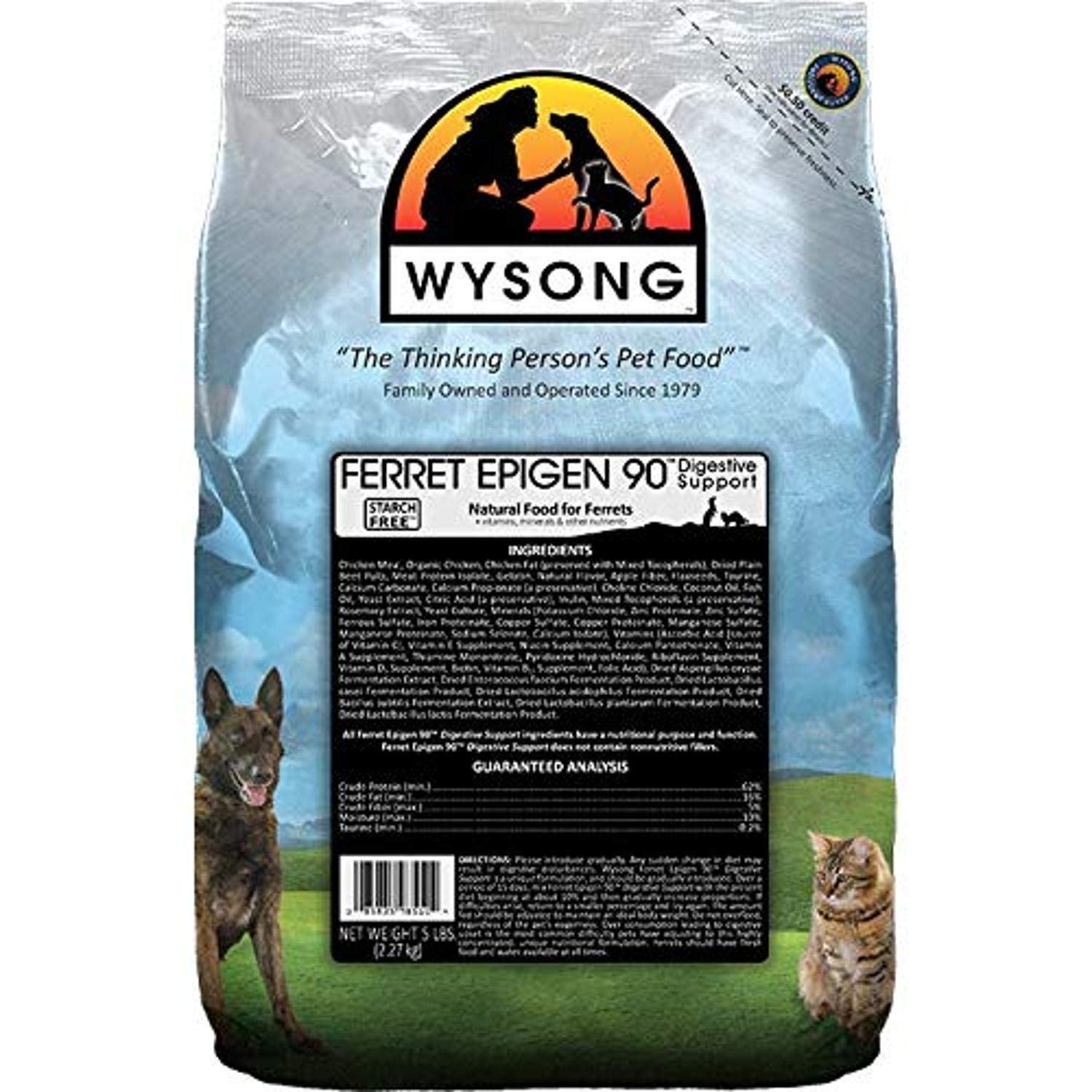 Wysong Epigen 90 Digestive Support Dry Ferret Food, 5-lb bag