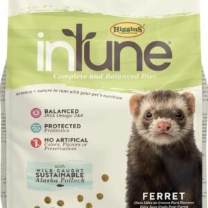 Higgins inTune Complete & Balanced Diet Grain-Free Ferret Food, 4-lb bag