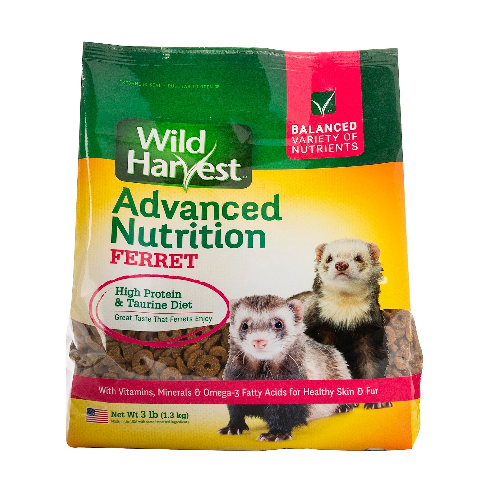 Wild Harvest Advanced Nutrition Ferret Food, 3-lb bag