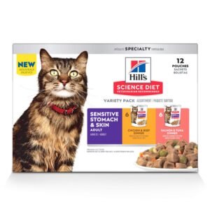 Hill's Science Diet Adult Sensitive Stomach & Sensitive Skin Chicken & Rice Recipe Dry Cat Food, 15.5-lb bag