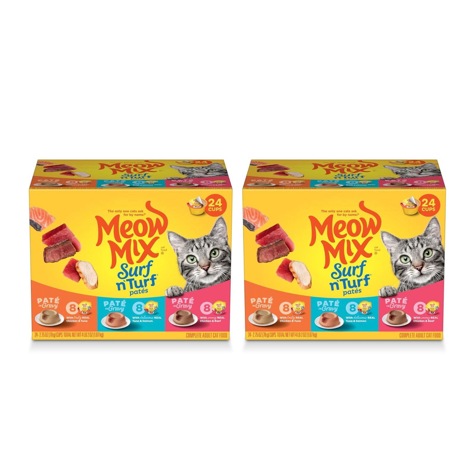 Friskies Poultry Pate Favorites Variety Pack Wet Cat Food, 5.5-oz can, case of 32