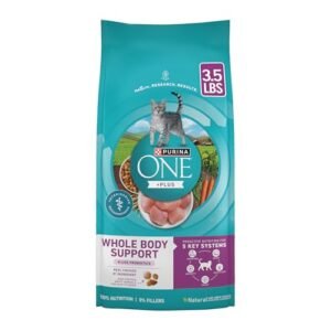 Purina ONE Whole Body Support Chicken Dry Cat Food, 22-lb bag