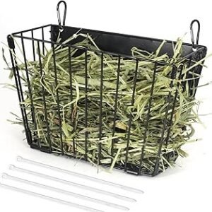 X Large Rabbit Hay Feeder Guinea Pig Hay Feeder Metal Frame Bunny Hay Holder Guinea Pig Hay Holder for Bunny, Guinea Pigs, Chinchillas, Small Animals (1 Pack)