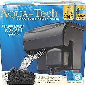 Aqua-Tech Ultra Quiet Power Filter, For Aquariums 10-20 Gallons
