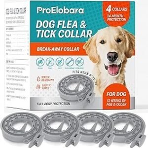Flea and Tick Prevention Collars for Dogs: Effective Pet Flea Tick Treatment for Dog Collar - Adjustable Natural Flea Tick Collars for Extra Large, Medium, Small Dogs, Fleas Ticks Control for Puppies
