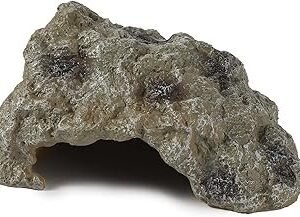 IBWell Resin Leopard Gecko Hide, True to Nature Reptile Rock for Bearded Dragon Hideout Snake Hides for Ball Pythons, Tortoise House Terrarium DÉCor - Small