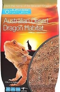 Jurassic Natural Australian Desert Dragon Habitat Substrate for Bearded Dragons and Other Lizards, Red, 10lb
