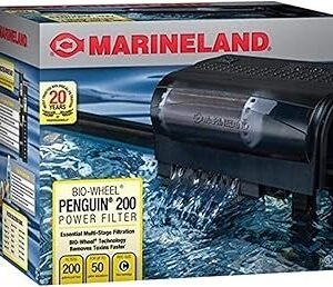 Marineland Penguin Bio-Wheel Power Filter 200 GPH, Multi-Stage Aquarium Filtration