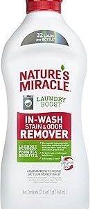Nature’s Miracle Laundry Boost In-Wash Stain and Odor Remover, 32 Ounces, Laundry Stain and Odor Removing Additive For All Machines
