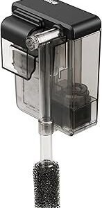 NICREW Slim Aquarium Filter, Quiet Fish Tank HOB Filters for up to 5 Gallon Aquariums, Adjustable Flow, 42 GPH, 3W