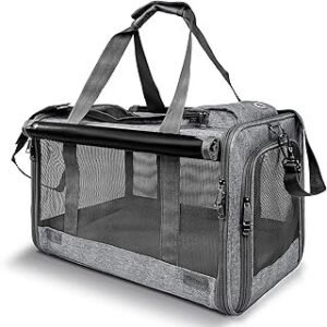 Pet Carrier for Large Cats, Soft-Sided Cat Carrier for Medium Big Cats and Puppy up to 20lbs, Washable Dog Carrier Privacy Protection for Home Outdoor Travel