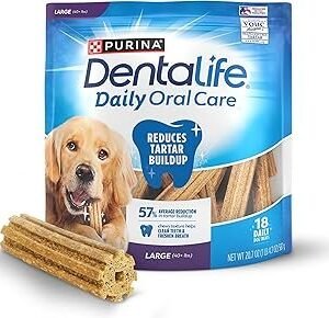 Purina DentaLife Made in USA Facilities Large Dog Dental Chews, Daily - 18 ct. Pouch