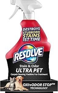 Resolve Ultra Pet Carpet Cleaner Spray – for Removal of Pet Stains & Odors, 32oz