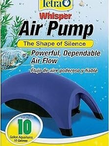 Tetra Whisper Air Pump Up To 10 Gallons, For Aquariums, Powerful Airflow, Non-UL Listed