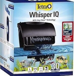 Tetra Whisper IQ Power Filter, 175 GPH, with Stay Clean Technology, 30 Gallons