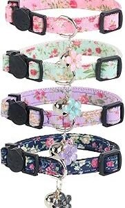 Yizepet Cat Collars with Bells, Breakaway Kitten Collar, Cute Kitty Collar, Pet Supplies Accessories
