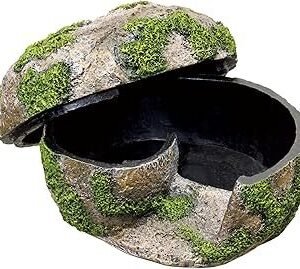 Zilla Pet Terrarium Rock Lair, Reptile Hide for Lizards, Geckos and More, Small